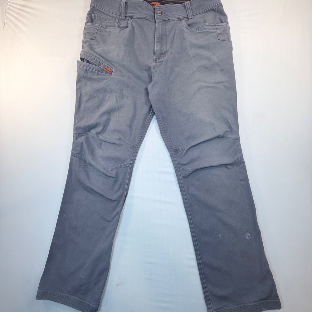 Brunt Torra Work Pants Mens 36x32 Gray Utility Stretch Carpenter Workwear